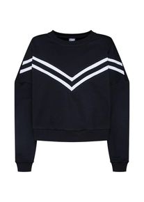 Urban Classics, Damen Crew, Schwarz / Wei&szlig;