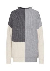 Noisy may, Damen Pullover 'LENKA NEW ELLY', Creme / Grau