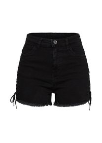 Urban Classics, Damen Shorts, Black Denim