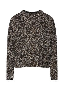 Only, Damen Pullover 'onlLEONORA L/S TOP BOX JRS', Dunkelbeige