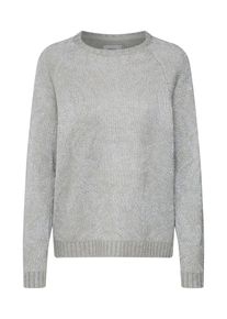 Only, Damen Pullover, Hellgrau / Silber