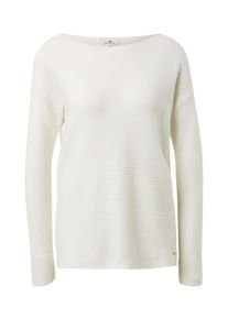 Tom Tailor, Damen Pullover, Wei&szlig;