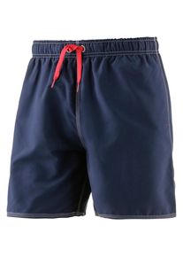 arena, Herren Badeshorts 'Funtals solid', Navy / Hellrot