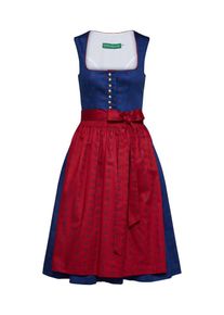 Country Line, Damen Dirndl, Dunkelblau / Rot