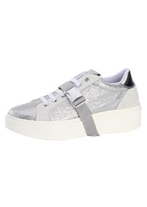 Heine, Damen Sneaker 'Faguo', Silber / Wei&szlig;