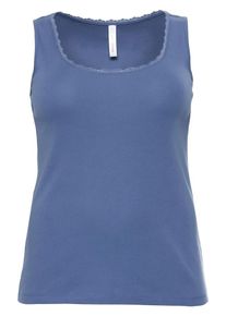 sheego Casual, Damen Tanktop, Rauchblau