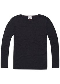 Tommy Jeans, Herren Pullover 'THDM BASIC YN SWEATER L/S 17', Anthrazit