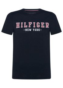 Tommy Hilfiger, Herren T-Shirt 'WCC', Nachtblau / Rot / Wei&szlig;