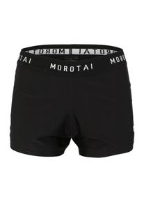 MOROTAI, Damen Kurze Sport-Hose, Schwarz / Weiß