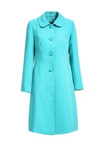 Apart, Damen Mantel mit großen Perlmutt-Knöpfen, Türkis