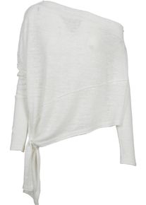 Urban Classics, Damen Asymmetric Sweater, Weiß