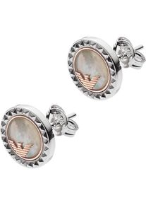 Emporio Armani, Damen Ohrstecker 'EG3352040', Rosegold / Silber