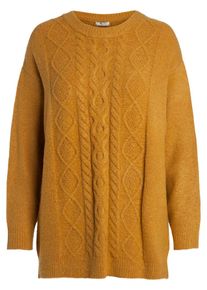 Pieces, Damen Pullover, Goldgelb