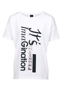 Heine, Damen Shirt, Schwarz / Weiß