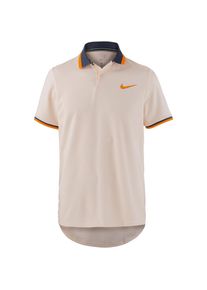 Nike, Herren Poloshirt 'Advantage Polo Classic Tennis Polo', Eierschale
