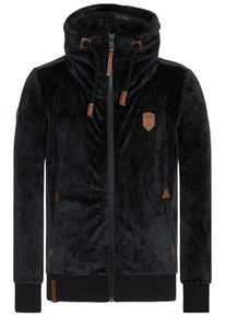 Naketano, Herren Sweatjacke 'Ivic Mack', Braun / Schwarz