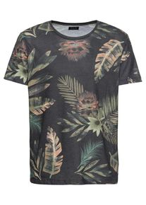 Jack & Jones JACK & JONES, Herren Print T-Shirt 'JPRLAID TEE', Anthrazit