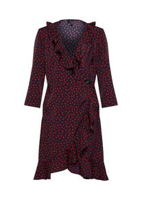 V&eacute;ro Moda VERO MODA, Damen Wickelkleid 'HENNA', Dunkelblau / Rot
