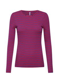 Only, Damen Shirt 'TINA', Navy / Pink