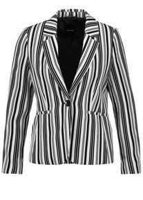 Taifun, Damen Blazer, Schwarz / Weiß
