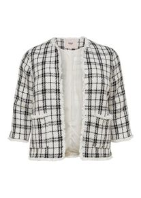 Only Carmakoma, Damen Jacke, Schwarz / Weiß