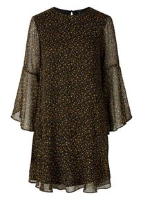 Y.A.S, Damen Kleid, Dunkelgelb / Schwarz