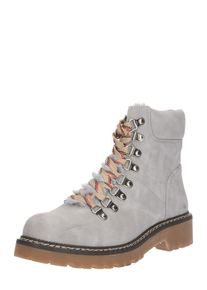 ABOUT YOU, Damen Schn&uuml;rstiefel 'Luzi', Grau