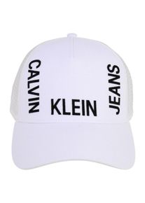 Calvin Klein Jeans, Damen Cap 'J TRUCKER MESH CAP', Weiß