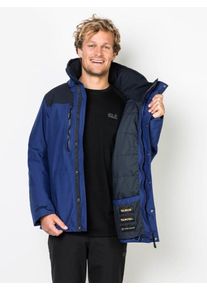 Jack Wolfskin, Herren Trekkingjacke 'YUKON JACKET', Blau / Schwarz