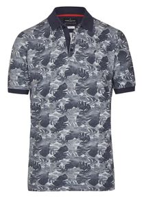 Daniel Hechter, Herren Poloshirt, Nachtblau / Weiß