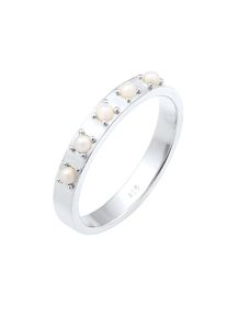 Elli, Damen Ring 'Perlen', Silber / Weiß