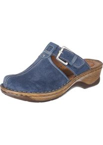 Josef Seibel, Damen Clogs 'Catalonia 17', Blau / Braun