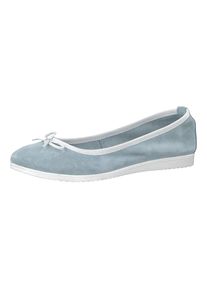 Tamaris, Damen Ballerinas, Rauchblau / Wei&szlig;