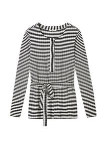 Sandwich, Damen Shirt, Schwarz / Weiß