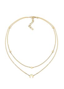 Elli, Damen Choker 'Astro, Layer', Gold