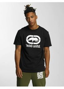 Ecko Unltd. Ecko Unlimited, Herren T-Shirt 'John Rhino', Schwarz / Weiß