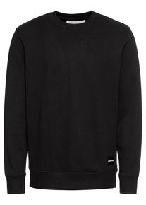 Calvin Klein Jeans, Herren Sweatshirt 'INSTITUTIONAL HEM REG CREW NECK', Schwarz
