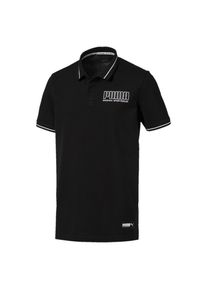 Puma, Herren Athletics Polo, Schwarz / Wei&szlig;