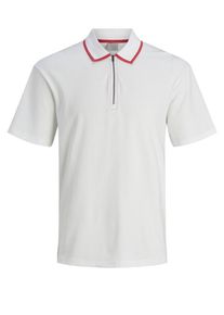 Jack & Jones JACK & JONES, Herren Poloshirt, Hellrot / Weiß