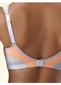 H.I.S. H.I.S, Damen Sport-BH, Grau / Hellorange