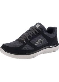 Skechers, Herren Sneaker, Graumeliert / Schwarz / Wei&szlig;