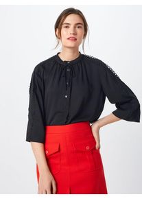 Calvin Klein, Damen Bluse 'LACE TRIM', Schwarz