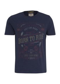 Camel Active, Herren T-Shirt, Marine / Burgunder