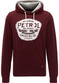 PETROL INDUSTRIES, Herren Hoodie, Burgunder / Wei&szlig;