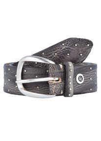 B.belt Handmade In Germany, Damen Ledergürtel mit Sternen, Stone