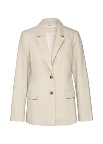 EDITED, Damen Blazer 'Jovi', Beige / Hellgrau / Offwhite