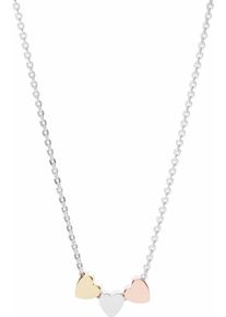 Fossil, Damen Kette 'Herzen', Gold / Rosegold / Silber