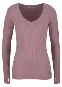 Kangaroos, Damen V-Ausschnitt-Pullover, Altrosa