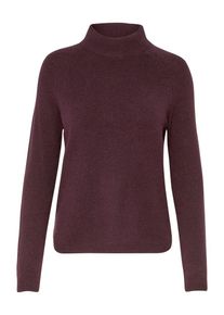 Only, Damen Strickpullover Stehkragen, Beere