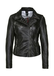 Gipsy, Damen Lederjacke 'Seera LARETV', Schwarz / Weiß